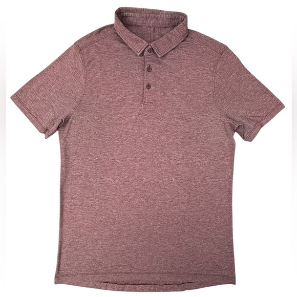Lululemon | Evolution Polo | Smoky Heathered Red | Medium | Like New! - Picture 2 of 5